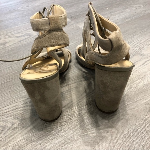 Sam Edelman Suede Strappy Open Toe Heels8.5 - Picture 4 of 7